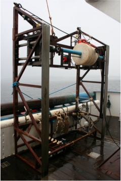 Figure 2.The towed sledge used to tow the range of gear components.